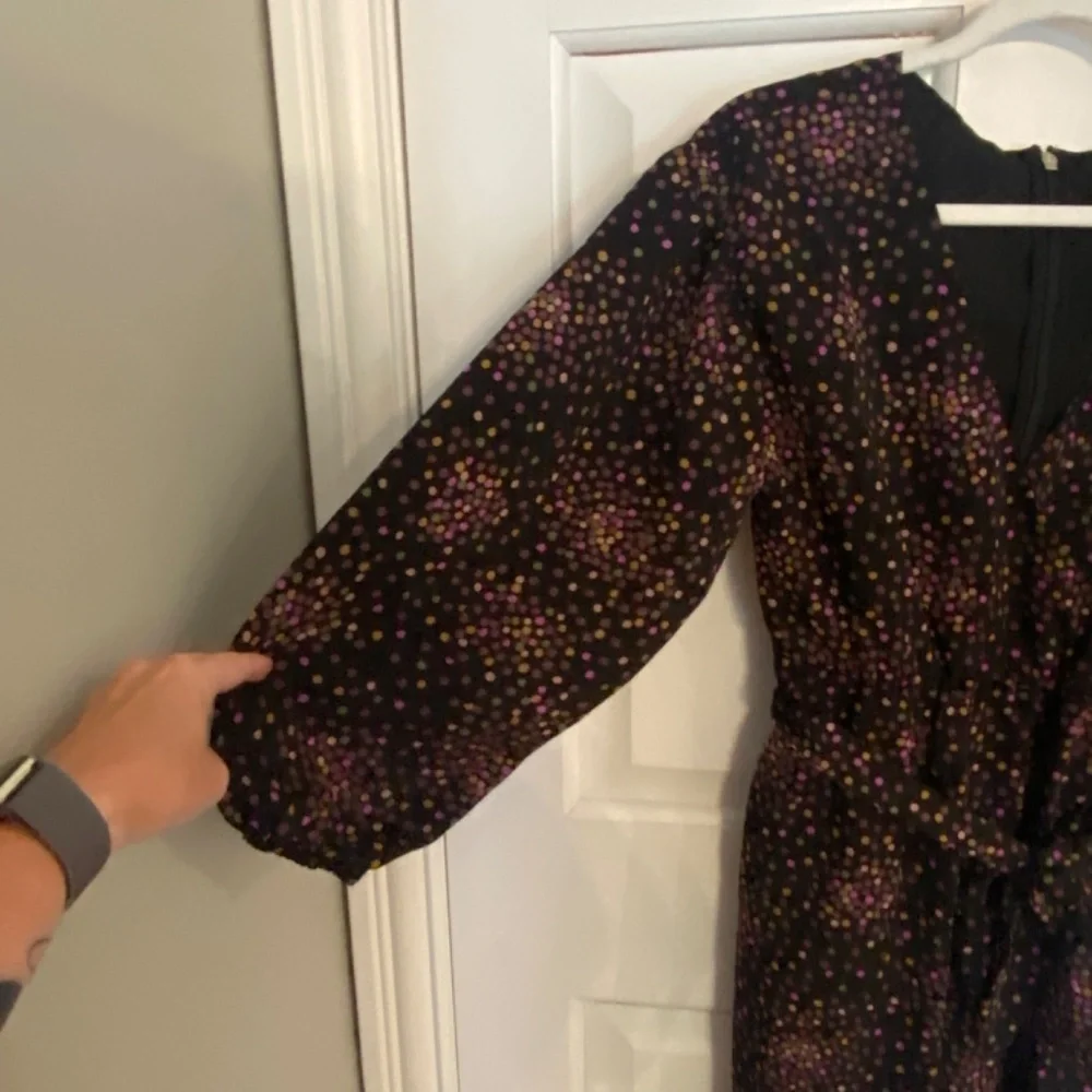 Kate Spade Disco Dots long sleeve Jumpsuit 33473